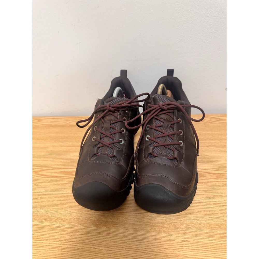 KEEN Targhee III Oxford Hiking Shoes Mens Sz 10.5 EU 44 Dark Brown Leather Trail - Picture 3 of 7